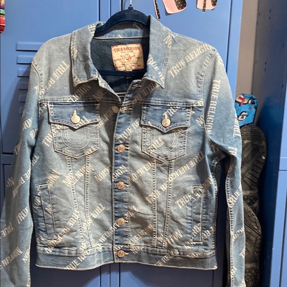 True Religion Blue Denim Jacket - Picture 1 of 4